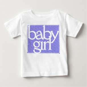 ベビーガールヴィンテージラベンダーフローラTシャツ ベビーTシャツ