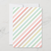 ベビーガールヴィンテージ1st誕生日パーティー写真招待状 招待状 (裏面)