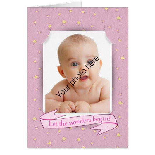 ベビーガール写真のお知らせ (正面)