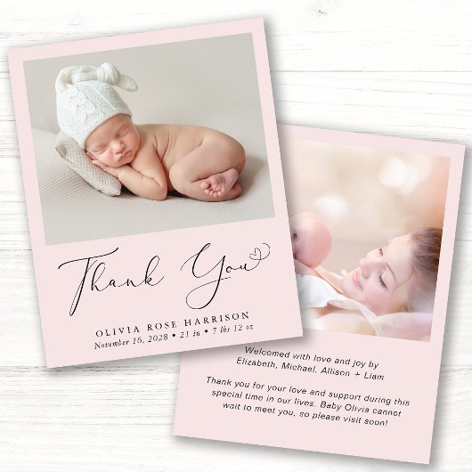 ベビーガール写真ピンクお誕生日おめでとう