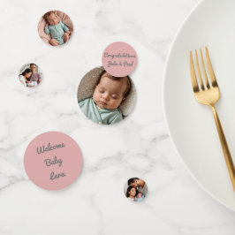 ベビーガール写真名カスタムベビー コンフェッティ