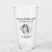 ベビーガール写真記念ガラス タンブラーグラス (正面)