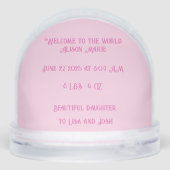 ベビーガール出産発表 (裏面)