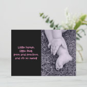 ベビーガール出産発表 案内状 (スタンド正面)