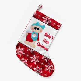 ベビーガール初めてのクリスマスストッキング スモールクリスマスストッキング
