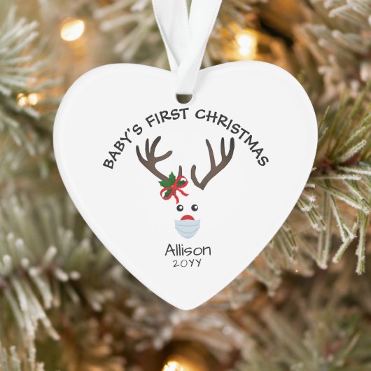 ベビーガール初めてのクリスマスズトナカパーソナライズされたイ オーナメント (ツリー)