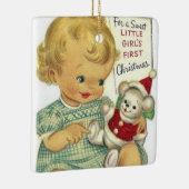 ベビーガール初めてのクリスマスツリーオーナメント セラミックオーナメント (右)