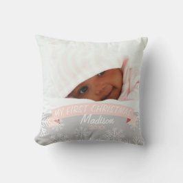 ベビーガール初めてのクリスマス | クッション