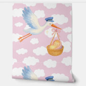 ベビーガール到着子供部屋デコール 壁紙 (ほどく)