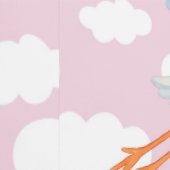 ベビーガール到着子供部屋デコール 壁紙 (縫い目)