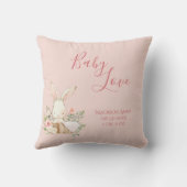 ベビーガール名スクリプトベビーラブキープサケ クッション (裏面)