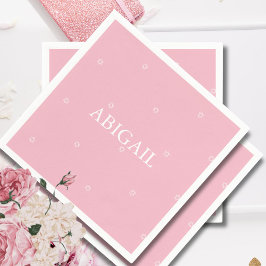 ベビーガール命名式ヘブライ語ユダヤ人 スタンダードカクテルナプキン