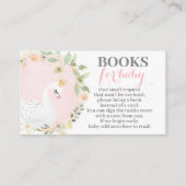 ベビーガール囲いカード用のスワン・ブック エンクロージャーカード (正面)