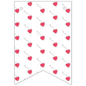 ベビーガール図解入りの、写真付きのベイビーシャワー バンティングフラッグ (第1の旗)