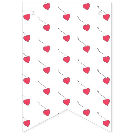 ベビーガール図解入りの、写真付きのベイビーシャワー バンティングフラッグ (第1の旗)