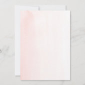 ベビーガール天国可愛いミニマリストのベビーシャワーを送信 招待状 (裏面)