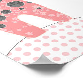 ベビーガール子供部屋アート(私のハートに寄り添う) ポスター (角)