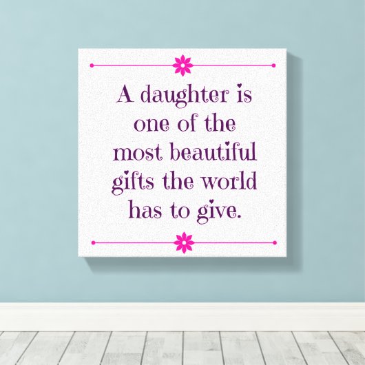 ベビーガール子供部屋キャンバスアート引用文ベビーガール引用文 キャンバスプリント (インサイチュ (ウッドフロア))