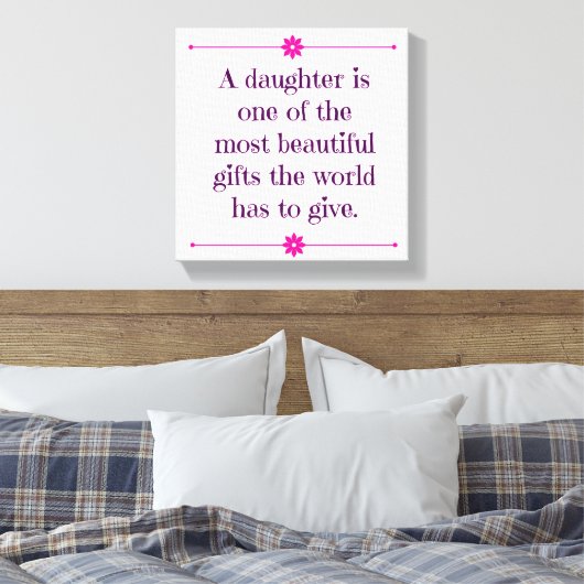 ベビーガール子供部屋キャンバスアート引用文ベビーガール引用文 キャンバスプリント (インサイチュ (寝室))