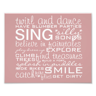 ベビーガール子供部屋プリント フォトプリント