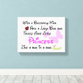 ベビーガール子供部屋 – キャンバスアート – ガールズ子供部屋デコール (インサイチュ (ウッドフロア))