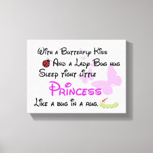 ベビーガール子供部屋 – キャンバスアート – ガールズ子供部屋デコール (正面)