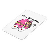 ベビーガール新おばあちゃんプレゼント マグネット (左側)