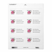 ベビーガール新おばあちゃんプレゼント ラベル (フルシート)