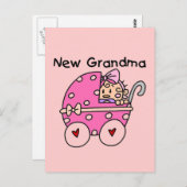 ベビーガール新おばあちゃんTシャツ&ギフト ポストカード (正面/裏面)