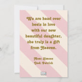 ベビーガール新着 案内状 (裏面)