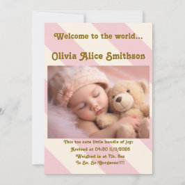 ベビーガール新着 案内状