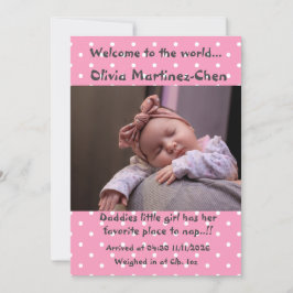 ベビーガール新着 案内状