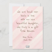 ベビーガール新着 案内状 (裏面)