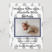 ベビーガール新着 案内状 (正面/裏面)