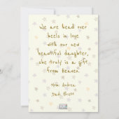 ベビーガール新着 案内状 (裏面)