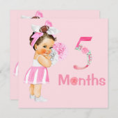 ベビーガール月次マイルストーンマーカーガール (正面/裏面)