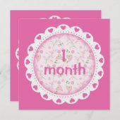 ベビーガール月次マイルストーンマーカーガール (正面/裏面)