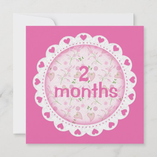 ベビーガール月次マイルストーンマーカーガール (裏面)