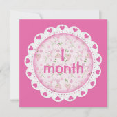 ベビーガール月次マイルストーンマーカーガール (正面)