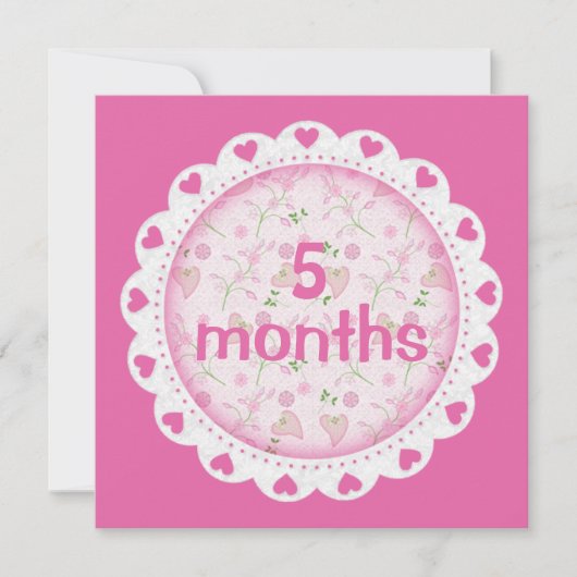 ベビーガール月次マイルストーンマーカーガール (正面)