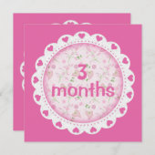 ベビーガール月次マイルストーンマーカーガール (正面/裏面)