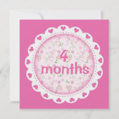 ベビーガール月次マイルストーンマーカーガール (裏面)