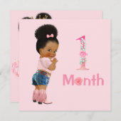 ベビーガール月次マイルストーンマーカーガール (正面/裏面)