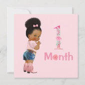 ベビーガール月次マイルストーンマーカーガール (正面)