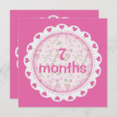 ベビーガール月次マイルストーンマーカーガール (正面/裏面)