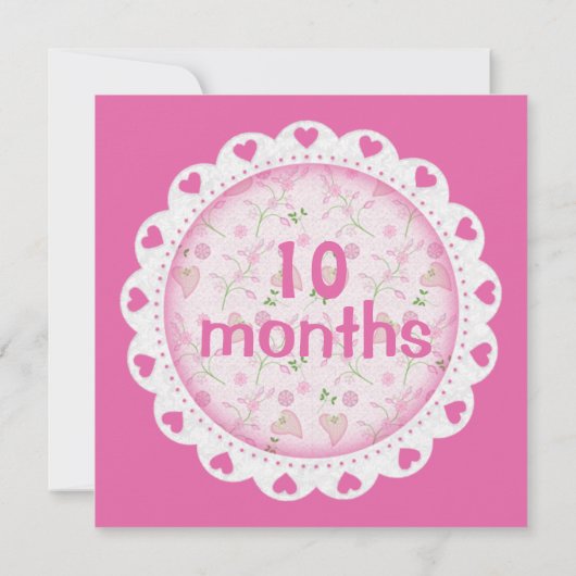 ベビーガール月次マイルストーンマーカーガール (裏面)