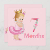 ベビーガール月次マイルストーンマーカーガール (正面/裏面)