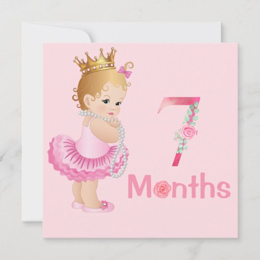 ベビーガール月次マイルストーンマーカーガール (正面)