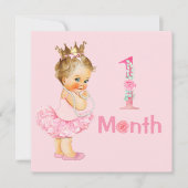 ベビーガール月次マイルストーンマーカーガール (正面)