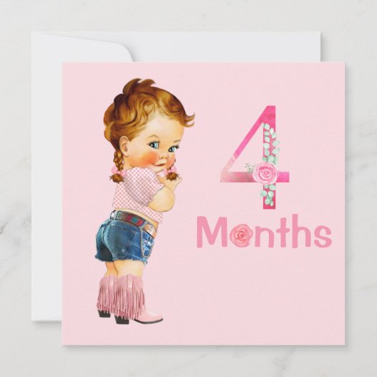 ベビーガール月次マイルストーンマーカーガール (裏面)